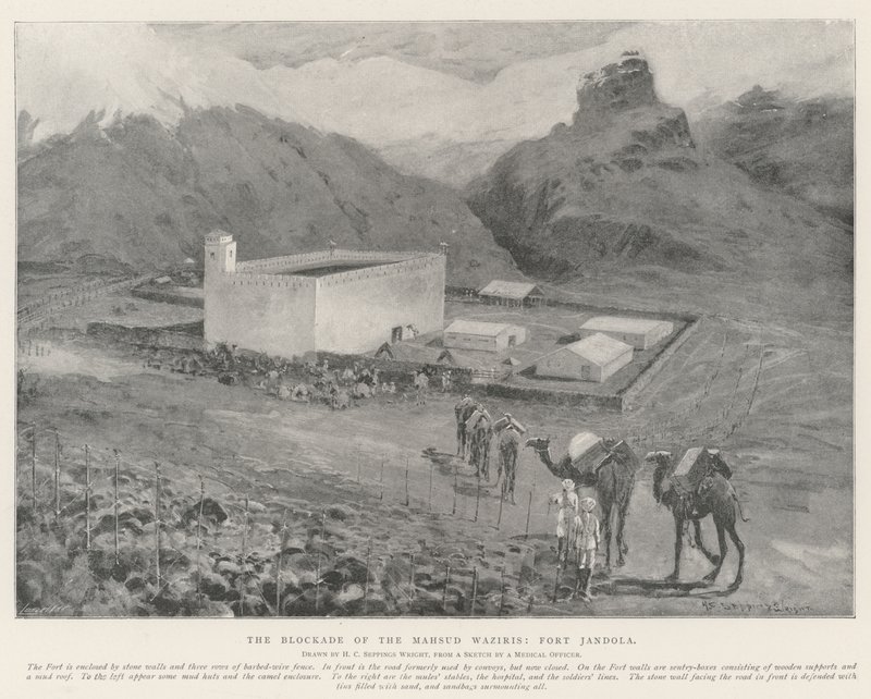 Blockaden av Mahsud Waziris, Fort Jandola av Henry Charles Seppings Wright