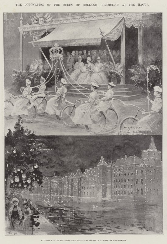 Kröningen av drottningen av Holland, Jubel i Haag av Henry Charles Seppings Wright