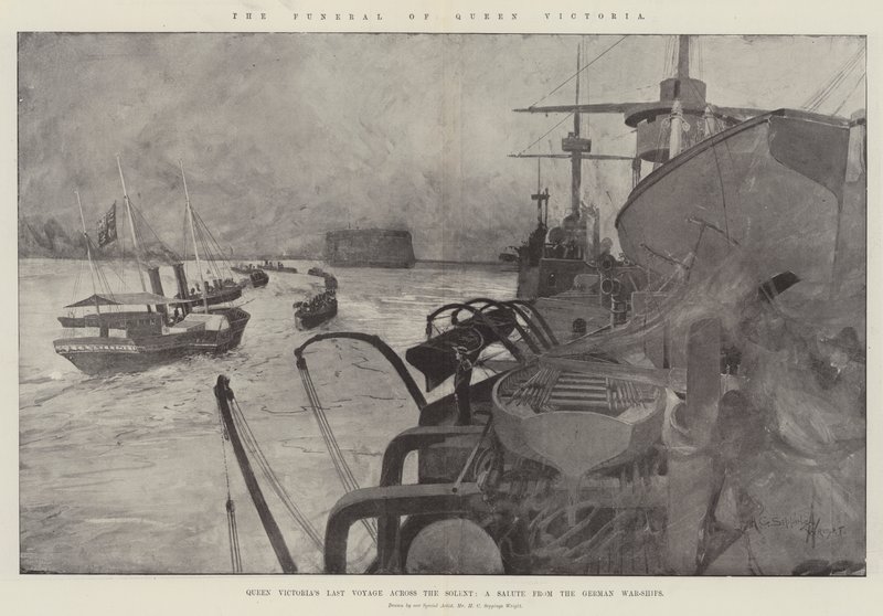 Drottning Victorias begravning av Henry Charles Seppings Wright