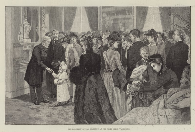 Presidentens offentliga mottagning i Vita huset, Washington av Henry Charles Seppings Wright