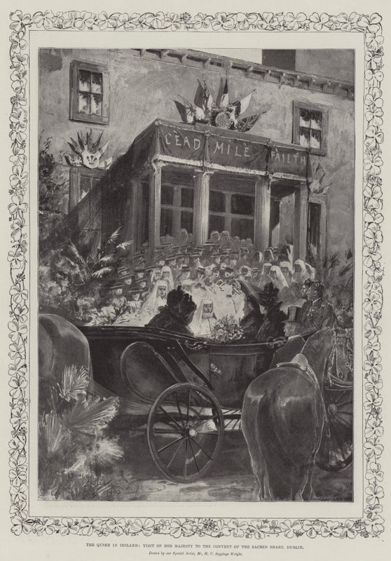 Drottningen på Irland, Hennes Majestäts besök i Sacred Heart Convent, Dublin av Henry Charles Seppings Wright