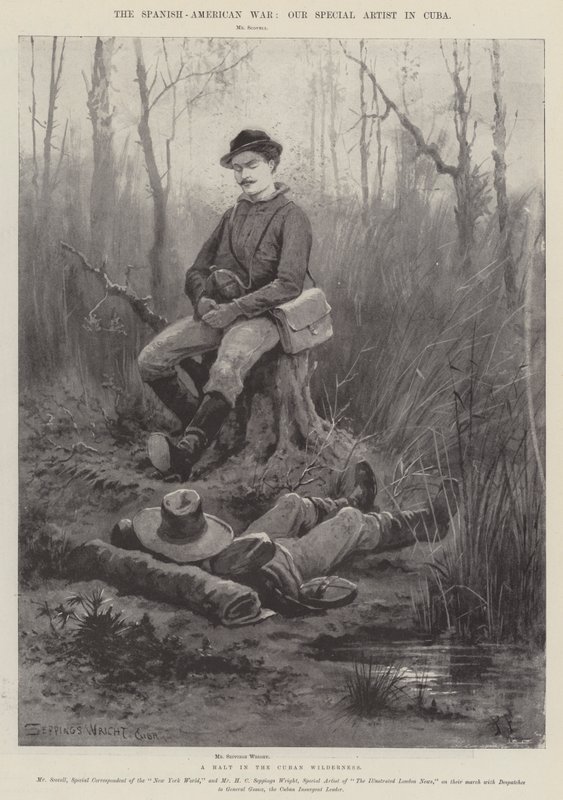 Det spansk-amerikanska kriget, ett stopp i den kubanska vildmarken av Henry Charles Seppings Wright