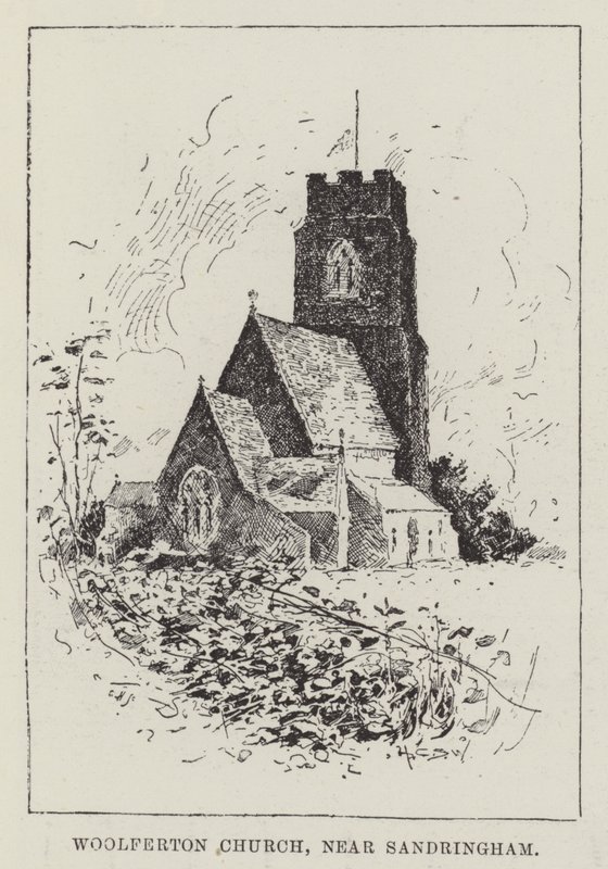 Woolferton Church, nära Sandringham av Henry Charles Seppings Wright