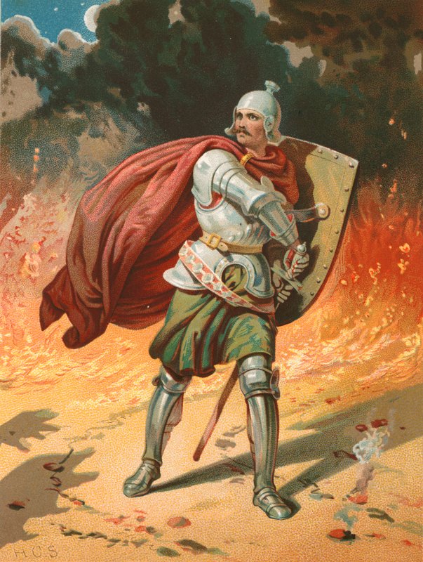 Christians strid med Apollyon av Henry Courtney Selous