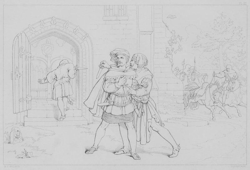 Avsnitt från Robert Bruces liv, enligt Sir Walter Scott av Henry Courtney after Selous