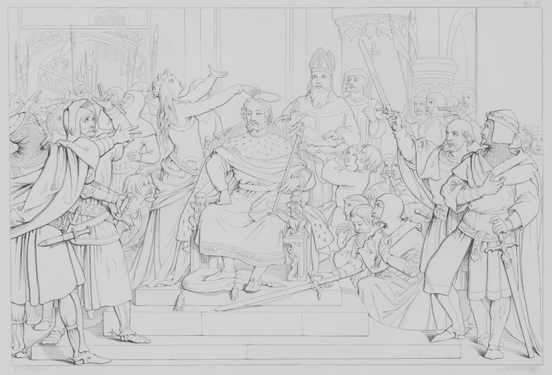 Avsnitt från Robert Bruces liv, enligt Sir Walter Scott av Henry Courtney after Selous
