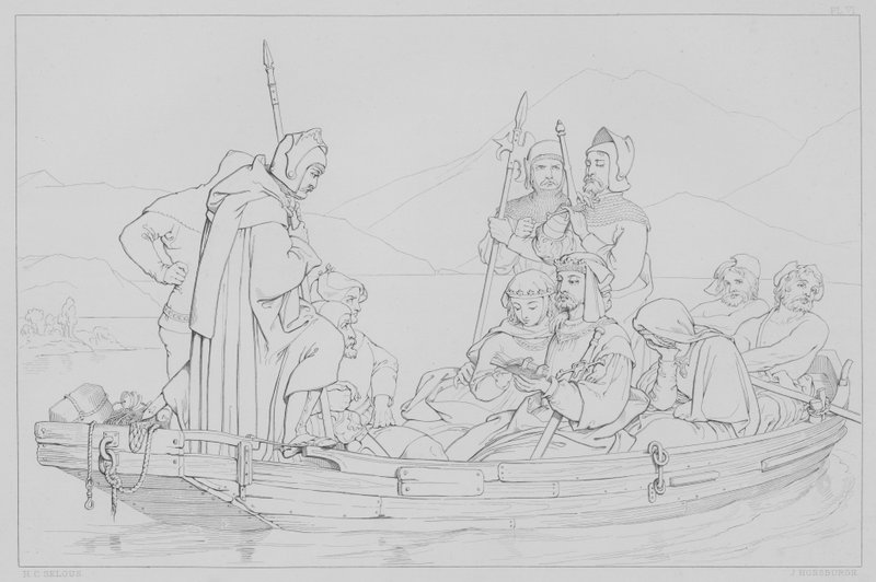 Avsnitt från Robert Bruces liv, enligt Sir Walter Scott av Henry Courtney after Selous