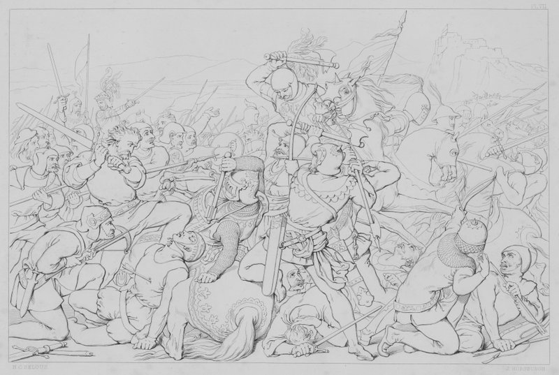 Avsnitt från Robert Bruces liv, enligt Sir Walter Scott av Henry Courtney after Selous