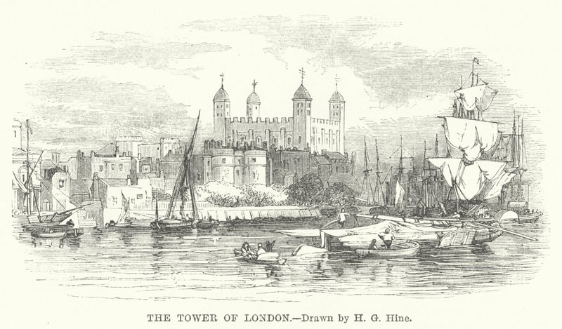 The Tower of London (gravyr) av Henry George (after) Hine
