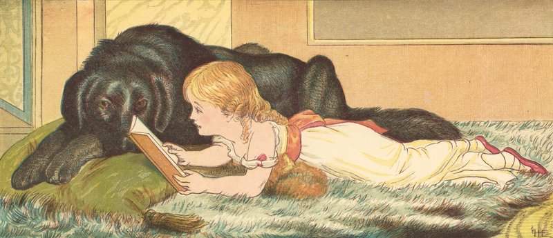 Prinsessan och hennes väktare (färg litho) av Henry Hetherington Emmerson