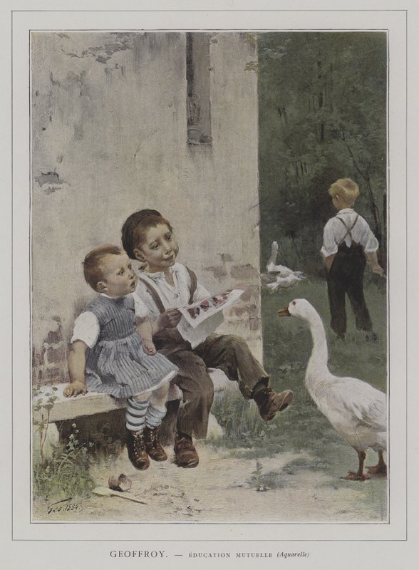 Education Mutuelle (Ömsesidig utbildning) av Henri Jules Jean Geoffroy