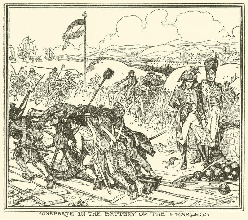 Bonaparte i de oräddas batteri av Henry Justice Ford