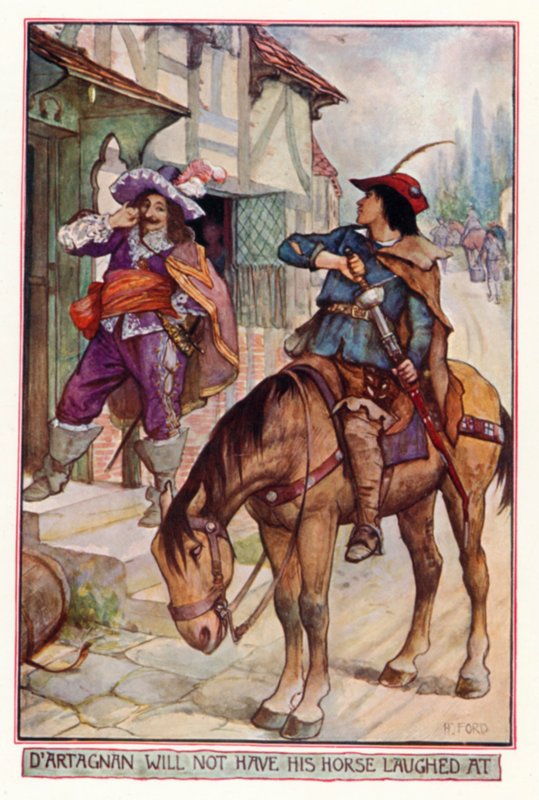 D"Artagnan kommer inte att få sin häst utskrattad av Henry Justice Ford