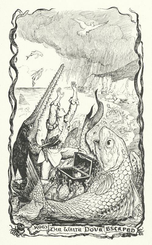 Hur den vita duvan flydde (gravyr) av Henry Justice Ford