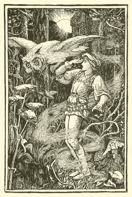 Jorinde och Joringel (gravyr) av Henry Justice Ford