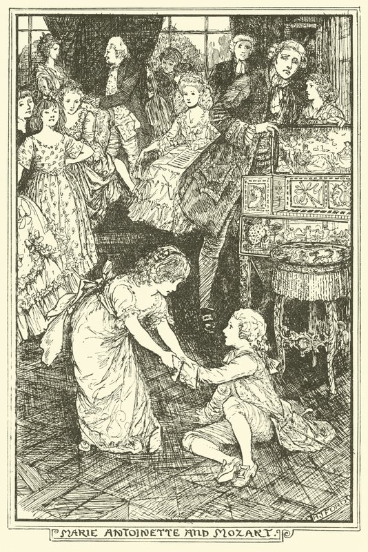 Marie Antoinette och Mozart av Henry Justice Ford