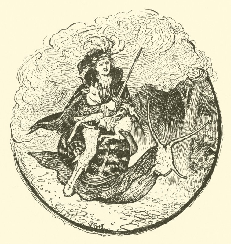 Prins Vivien och prinsessan Placida (gravyr) av Henry Justice Ford