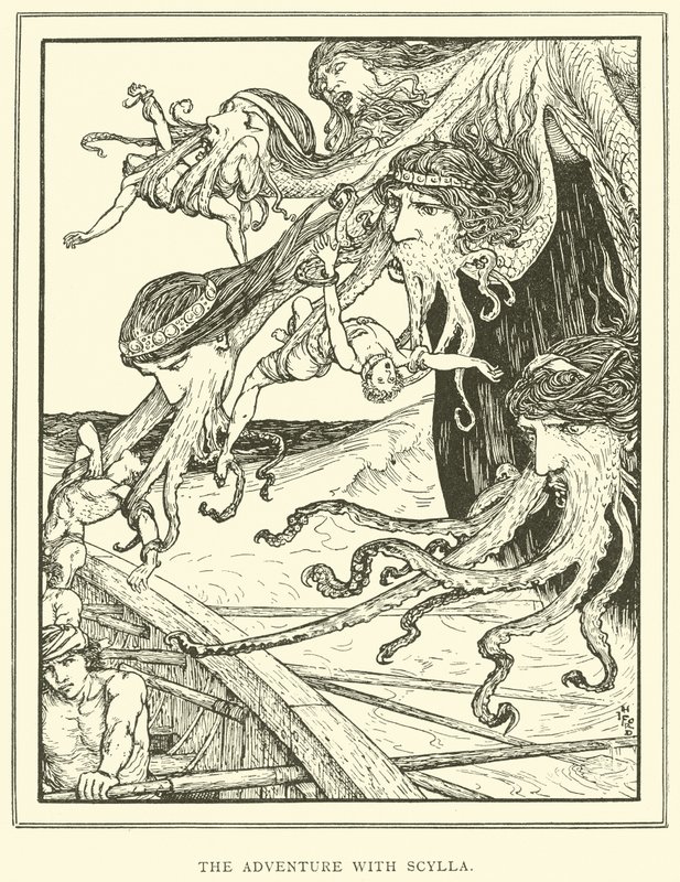 Äventyret med Scylla av Henry Justice Ford