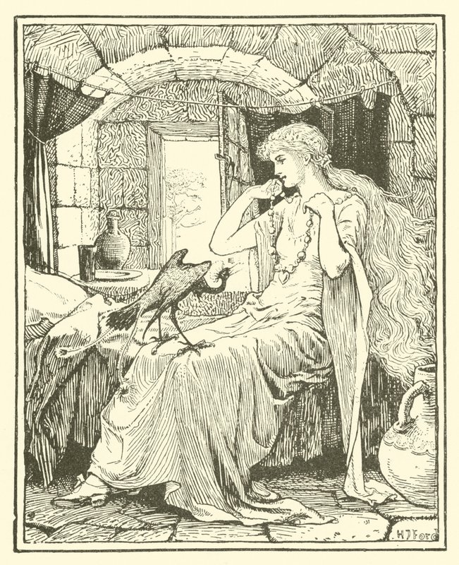 Den blå fågeln (gravyr) av Henry Justice Ford