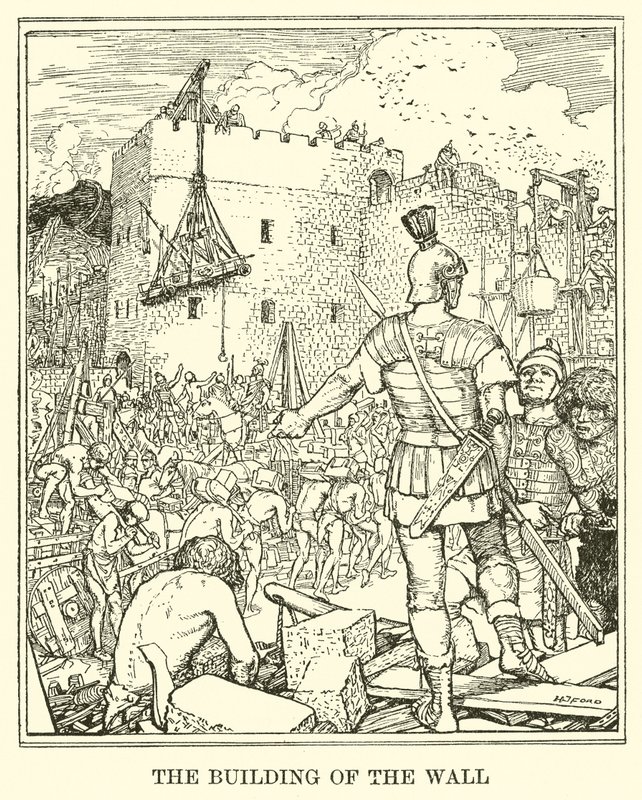 Byggnaden av muren av Henry Justice Ford