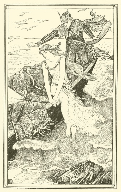 Den gyllene sjöjungfrun (gravyr) av Henry Justice Ford