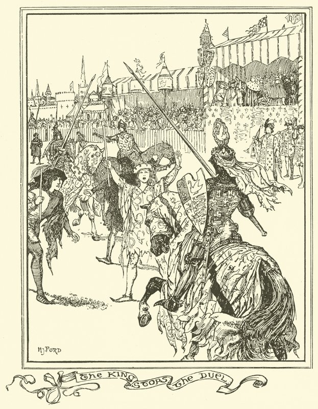 Kungen stoppar duellen (gravyr) av Henry Justice Ford