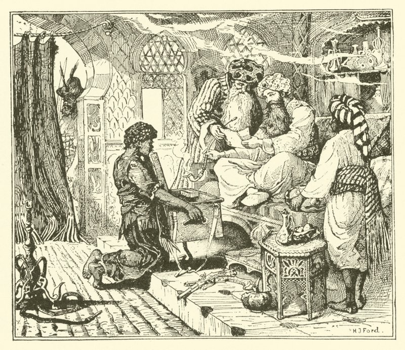 Berättelsen om kalifstorken (gravyr) av Henry Justice Ford