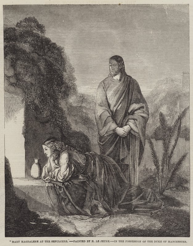 Maria Magdalena vid graven av Henry Le Jeune