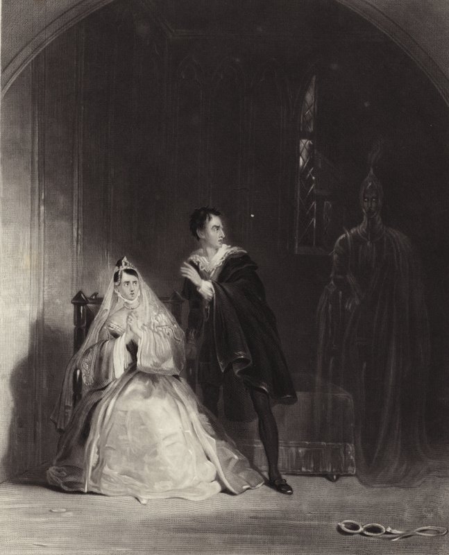 En scen från Hamlet av Henry Liverseege