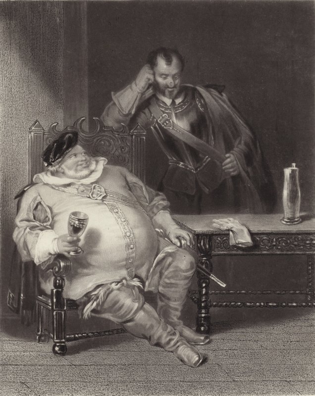 Falstaff och Bardolph av Henry Liverseege