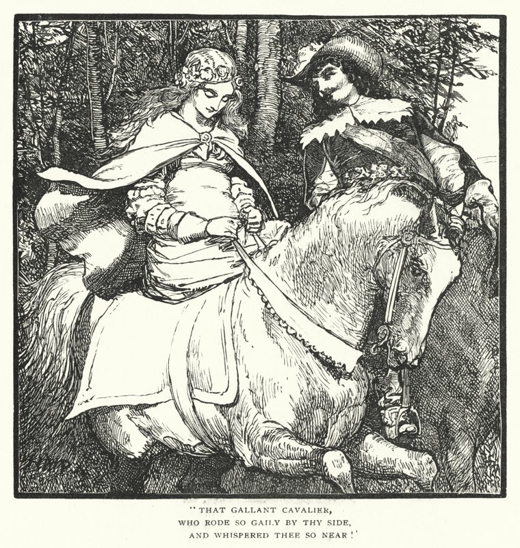 Fair Ines (gravyr) av Henry Marriott (after) Paget