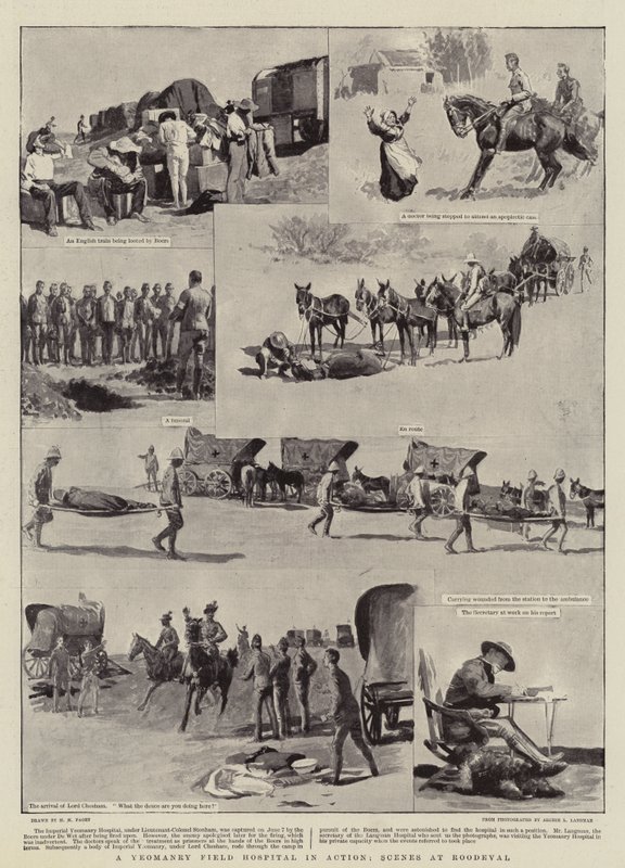 A Yeomanry Field Hospital in Action, Scener på Roodeval av Henry Marriott Paget