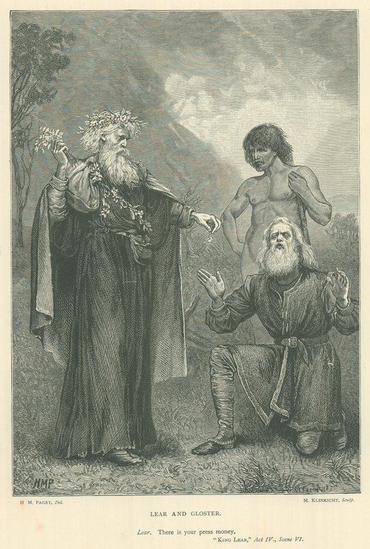Illustration för kung Lear av Henry Marriott Paget