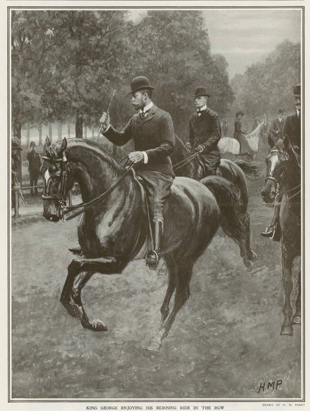 King Georges dagliga åktur i Hyde Park av Henry Marriott Paget