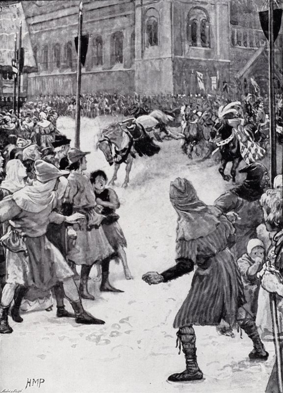 Att förlora palfreyen vid kröningen av kung Edward I av Henry Marriott Paget