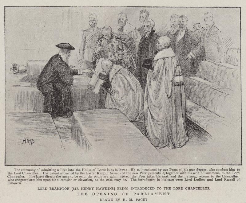 Riksdagens öppnande av Henry Marriott Paget