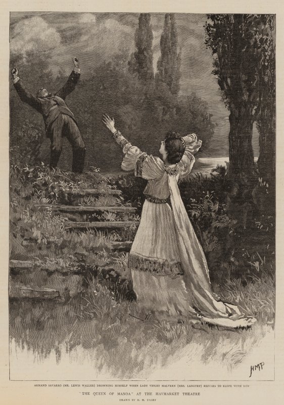 Drottningen av Manoa på Haymarket Theatre av Henry Marriott Paget