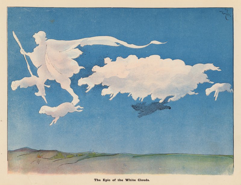 Illustration till The Adventures of a Japanese Doll (färglitografi) av Henry Mayer
