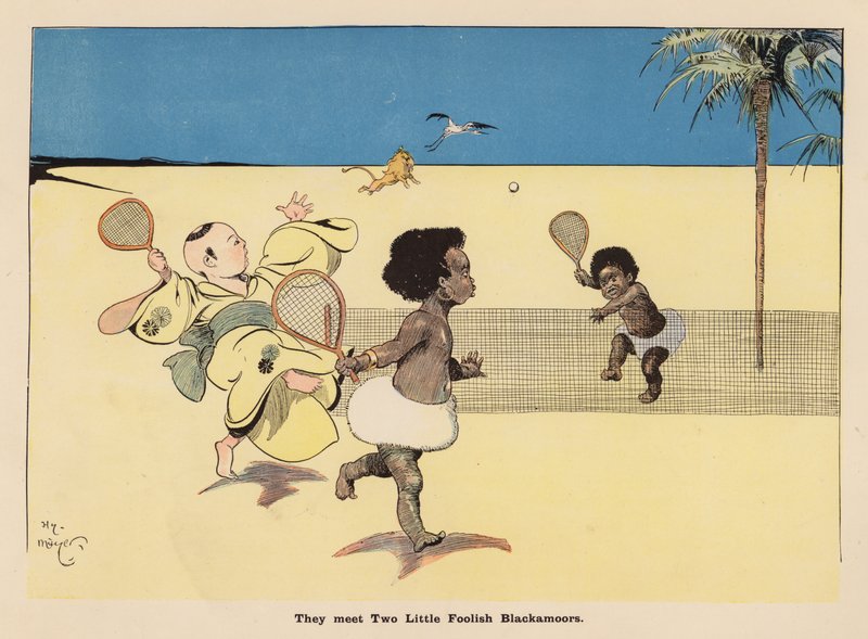 Illustration till The Adventures of a Japanese Doll (färglitografi) av Henry Mayer