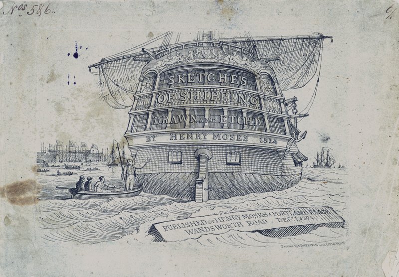 Omslag till Henry Moses Sketches of Shipping av Henry Moses