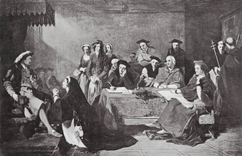 Rättegången mot Catherine Howard av Henry Nelson (after) O