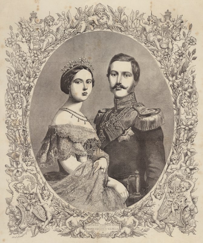 Victoria, Princess Royal of England, Prince Friedrich Wilhelm of Prussia  av Henry Noel Humphreys