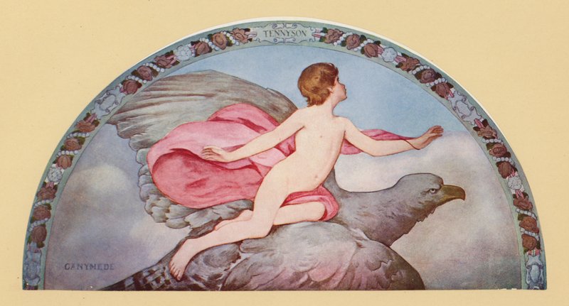 Tennysons Ganymede (färglitografi) av Henry Oliver Walker