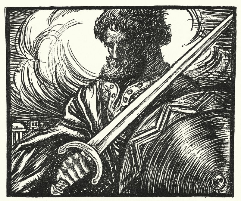 Matthew Arnolds dikt: Alaric at Rome (gravyr) av Henry Ospovat
