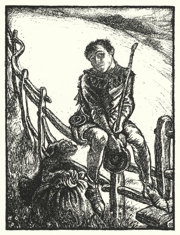 Shakespeares låt: "A merry heart goes all the day, You sad, tires in mile-a" (litho) av Henry Ospovat