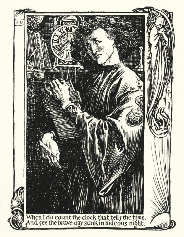Shakespeares sonetter, sonet XII (lito) av Henry Ospovat