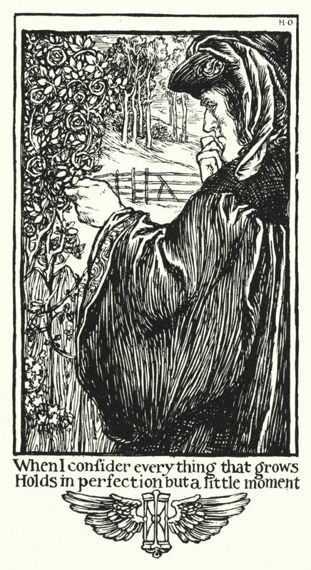 Shakespeares sonetter, Sonnet XV (litho) av Henry Ospovat