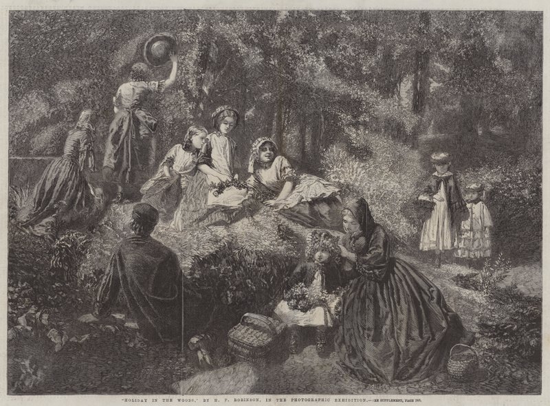 Semester i skogen av Henry Peach Robinson