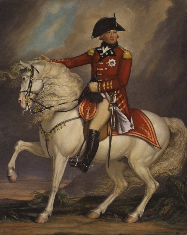 Portrait of King George III  av Henry Pierce Bone