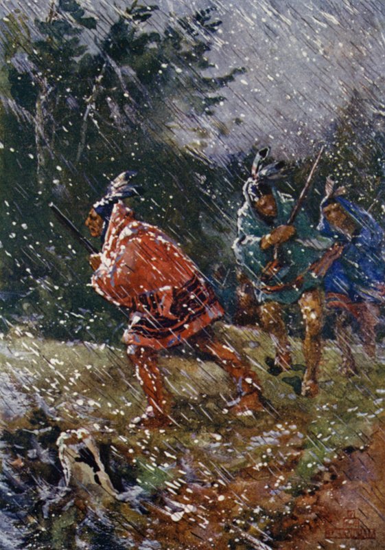 Jakt i hårt väder av Henry Sandham